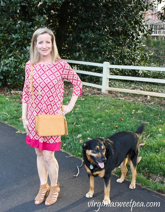 Stitch Fix Review for April 2018-Linea Pelle Carmen Whipstitch Crossbody and 41 Hawthorn Reese Knit Dress