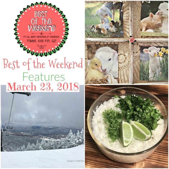 Best of the Weekend Features for March 23, 2018