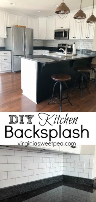 DIY Kitchen Backsplash at Smith Mountain Lake, VA