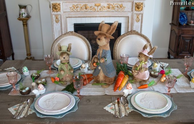 Easter Bunny Tablescape - Best of the Weekend Feature for March 30, 2018