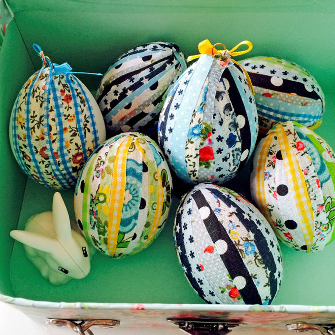 No-Sew Fabric Easter Eggs - Best of the Weekend Feature for March 16, 2018