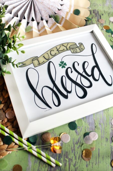 Free Hand Lettered St. Patrick's Day Art - Best of the Weekend Feature for March 2, 2018