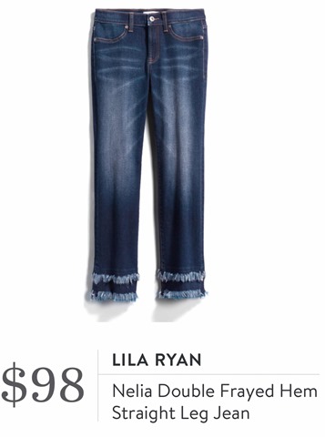 Stitch Fix Review for April 2018-Lila Ryan Double Frayed Hem Straight Leg Jean