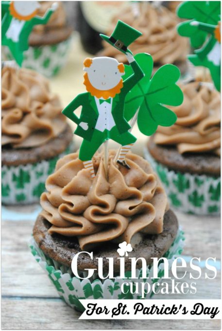 Recipe for Guinness Cupcakes with Sweet Cream Chocolate Icing - Best of the Weekend Feature for March 2, 2018