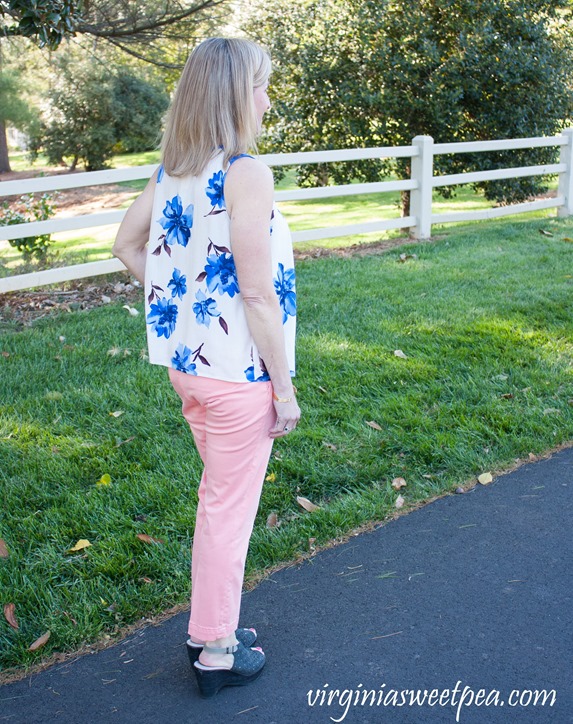 Stitch Fix Review May 2018 - Collective Concepts Jordano Hidden Button Front Top and Lila Ryan Melina Straight Leg Pant