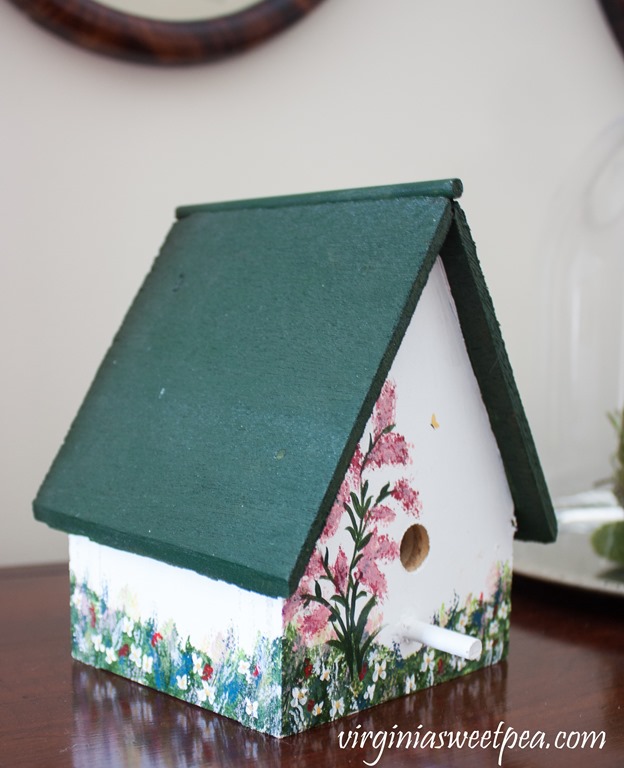 Hand painted bird house crafted in 1997. #birdhouse #handpainted