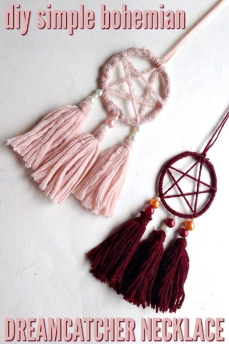 DIY Simple Bohemian Dreamcatcher Necklace - Best of the Weekend Feature for May 11, 2018