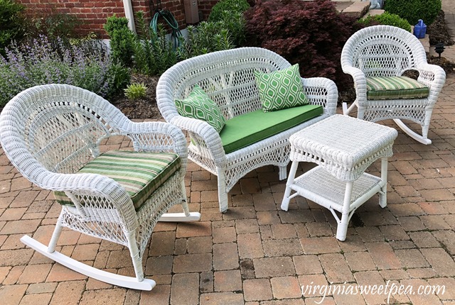 Wicker Furniture Makeover