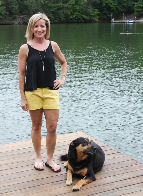 Stitch Fix Review for June 2018 - Chloe Oliver Caliope Blouse with Dear John Finnegan Cuffed Short. #stitchfix #stitchfixsummer #summerfashion #fashionover40 #shermanskulina