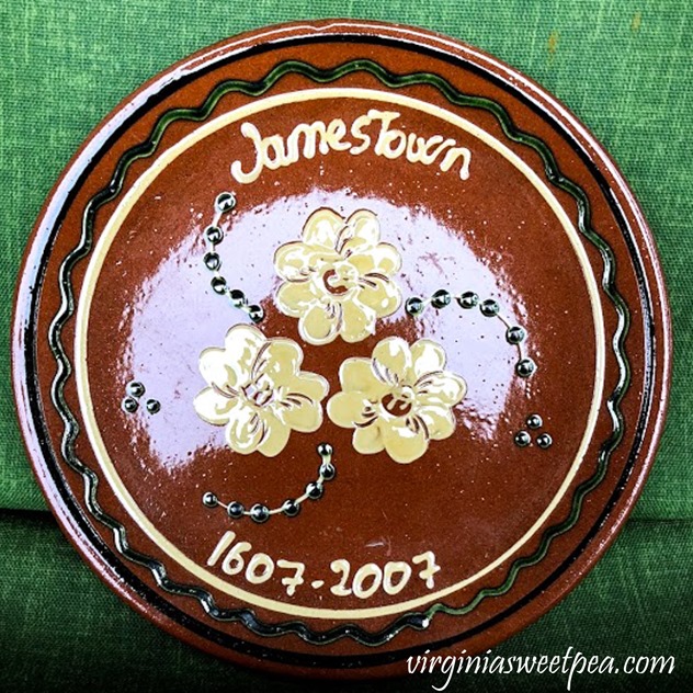 400th Anniversary of Jamestown Commemorative Plate #jamestown #virginiahistory