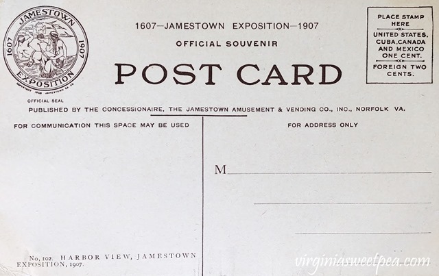 1907 Jamestown Exposition Postcard #jametown #jamestownexposition #1907 #antiquepostcard