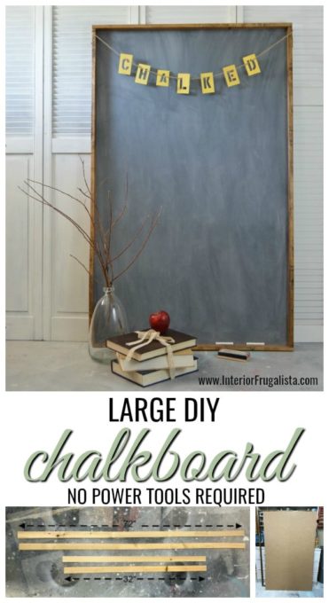 How to make a Large DIY Chalkboard - Best of the Weekend Feature for June 1, 2018