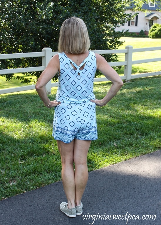 Stitch Fix Review for July 2018 - Market & Spruce Ashlynn Knit Romper #stitchfix #stitchfixsummer #summerfashion #fashionover40