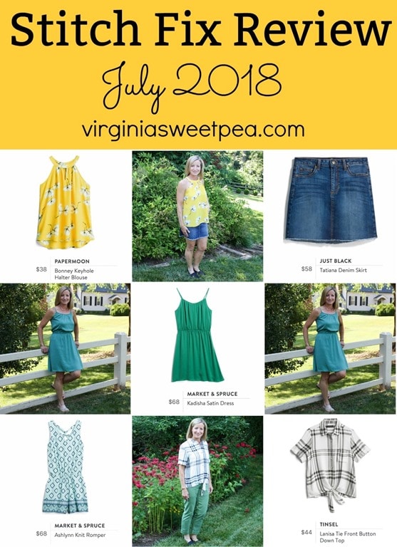 Stitch Fix Review for July 2018 - See which five items my stylist sent this month, all perfect for summer. #stitchfix #stitchfixsummer #summerfashion #fashionover40