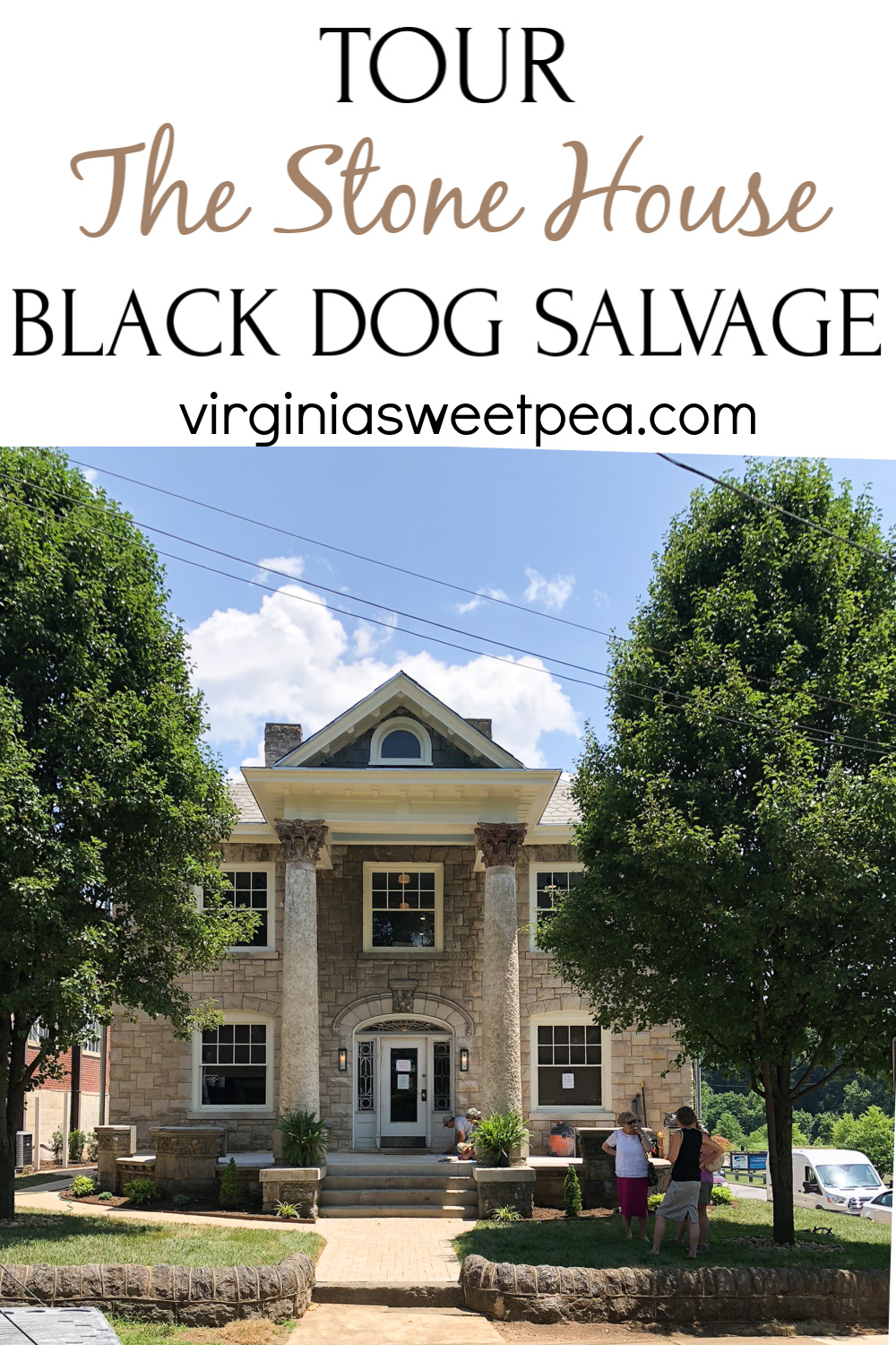 Touring The Stone House at Black Dog Salvage Sweet Pea