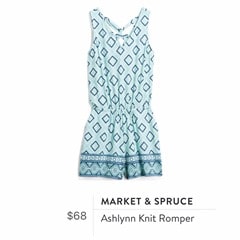 Stitch Fix Review for July 2018 - Market & Spruce Ashlynn Knit Romper