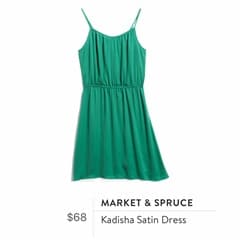 Stitch Fix Review for July 2018 - Market and Spruce Kadisha Satin Dress