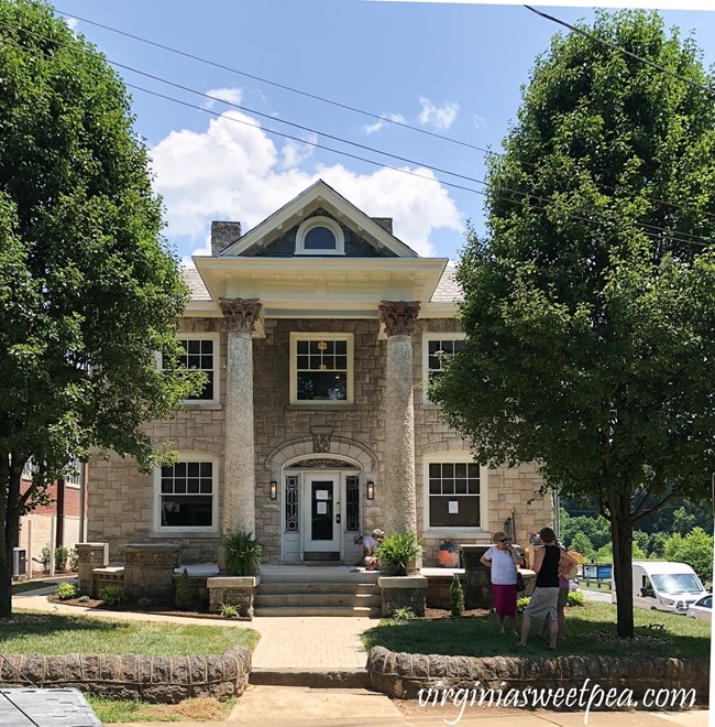 Take a tour of the Stone House at Black Dog Salvage in Roanoke, VA, now a vacation rental.