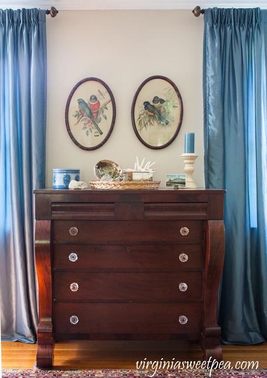 Beach Themed Summer Decor Incorporating Vintage Items
