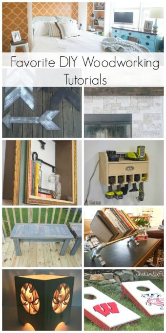 Favorite DIY Woodworking Tutorials from Bloggers - Learn how to make each of these projects by following each step-by-step tutorial. #woodworking #diyproject #diy #woodworkingproject