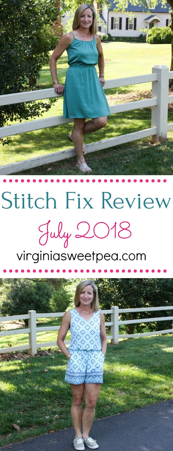 Stitch Fix Review for July 2018 - See which five items my stylist sent this month, all perfect for summer. #stitchfix #stitchfixsummer #summerfashion #fashionover40