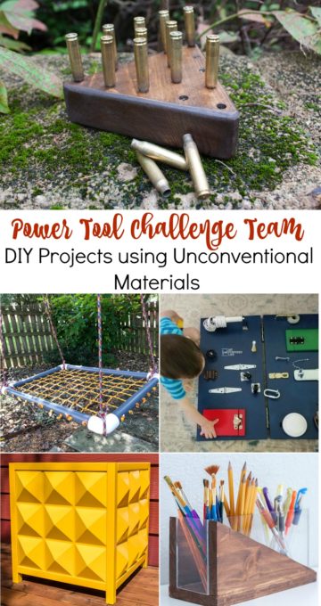 Get ideas for DIY projects that you can make using unconventional building materials. Follow the step-by-step tutorials to make these projects. #diy #woodworking #diyproject