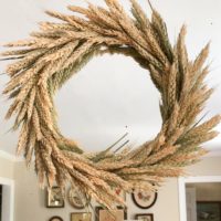 Learn how to make a wheat wreath for fall decor.