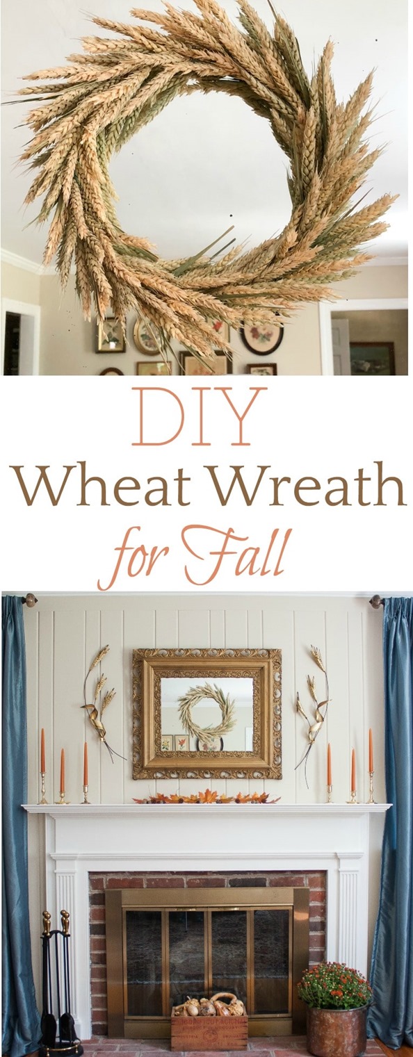 DIY wheat wreath 