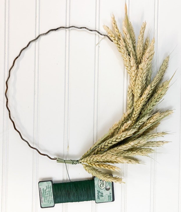 Tutorial to make a wheat wreath