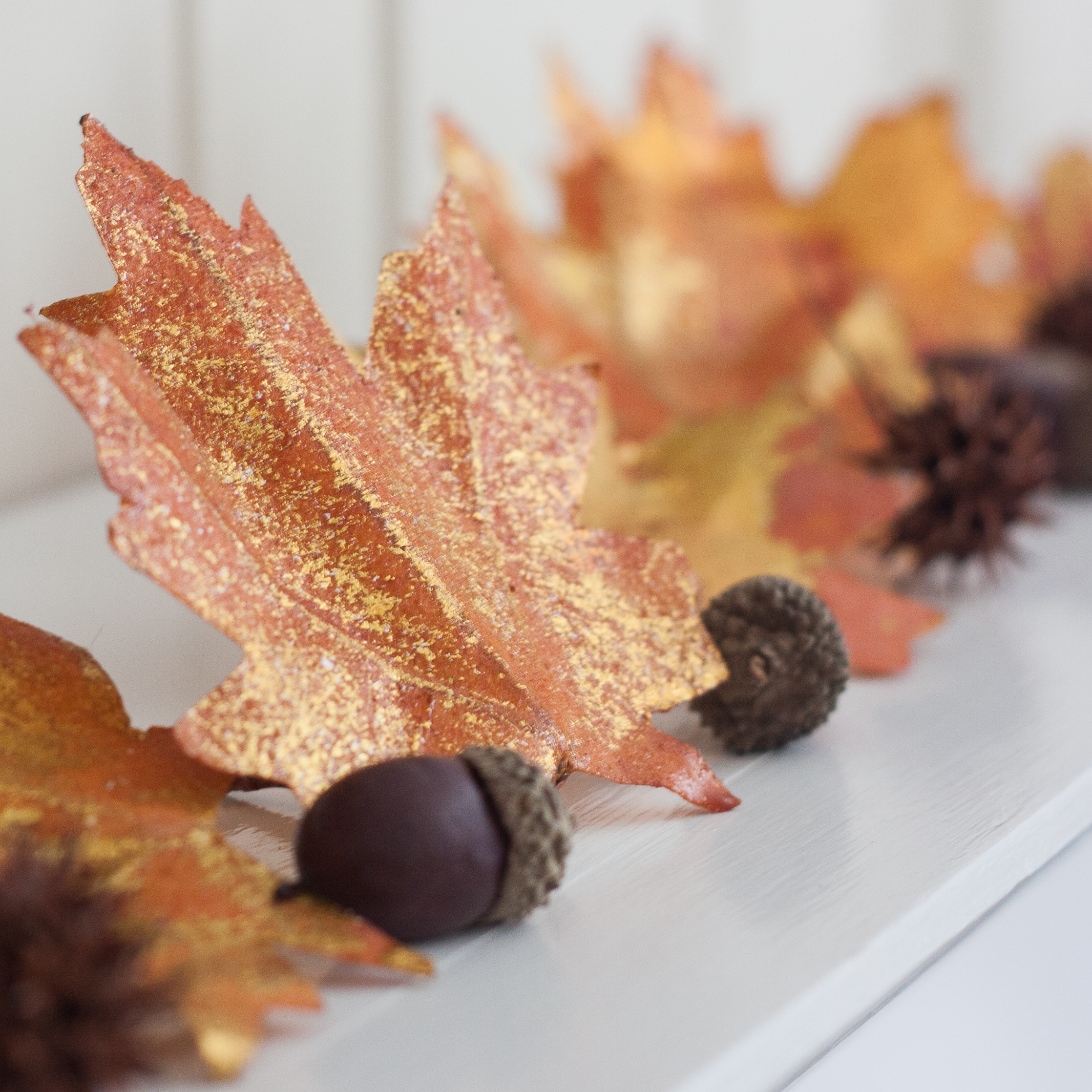 Traditional Fall Mantel with Vintage Charm