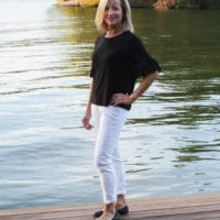 Stitch Fix Review for September 2018 - K&C Camila Eyelet Sleeve Detail Knit Top