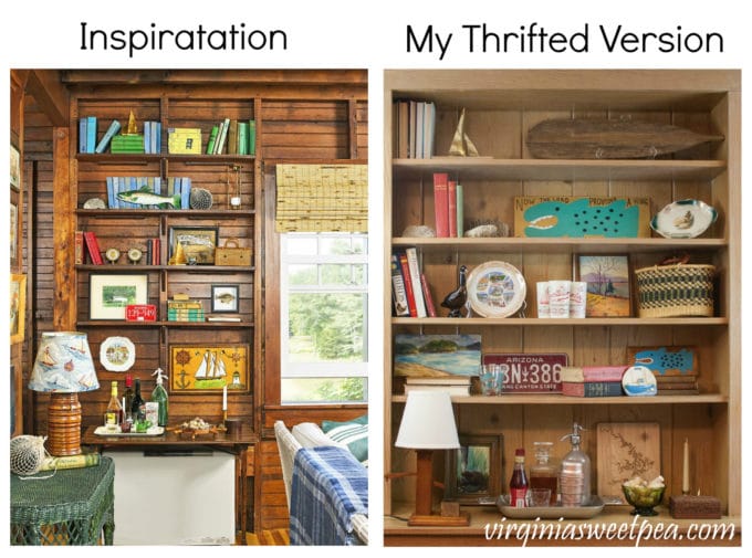 A group of bloggers were challenged to shop thrift stores to copy a Vintage Lake House look. Get tips for shopping thrift stores to get a desired look on a budget.