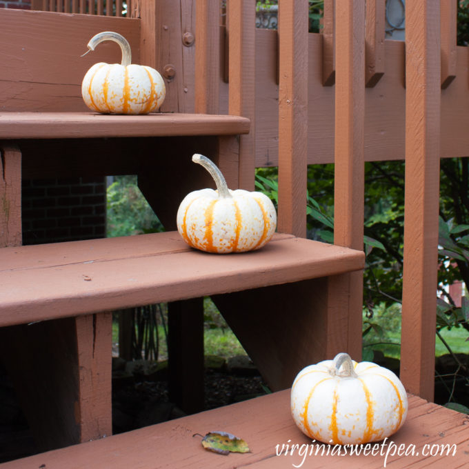 Fall Pumpkins on Steps #fall #falldecor #falloutdoors #pumpkins