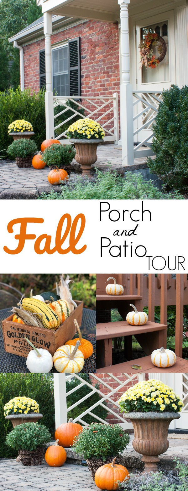 Fall Porch and Patio Tour - Tour dozens of outdoor spaces decked out for fall. #fall #falloutdoors #fallporch #fallpatio