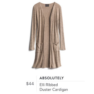 Absolutely Elli Ribbed Duster Cardigan