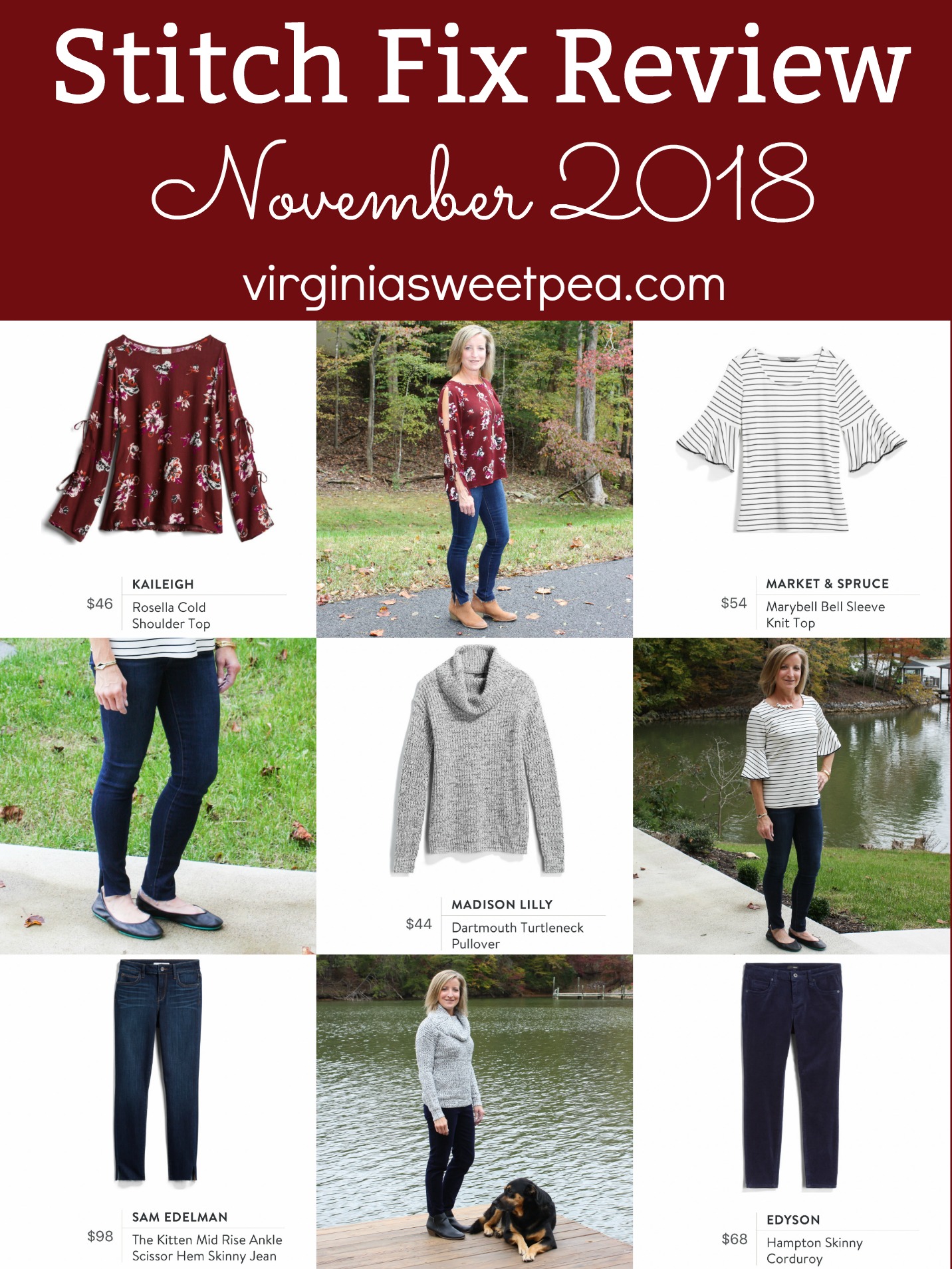 Stitch Fix Review for November 2018 - See styles perfect to wear in both fall and winter. #stitchfix #fallfashion #stitchfixfall #fashionover40