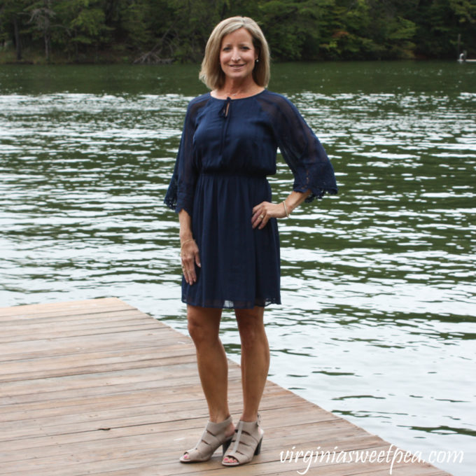 Stitch Fix Review for October 2018 - Skies Are Blue Marigold Embroidered Crochet Trim Dress #stitchfix #stitchfixreview #stitchfixfall #stitchfixdress