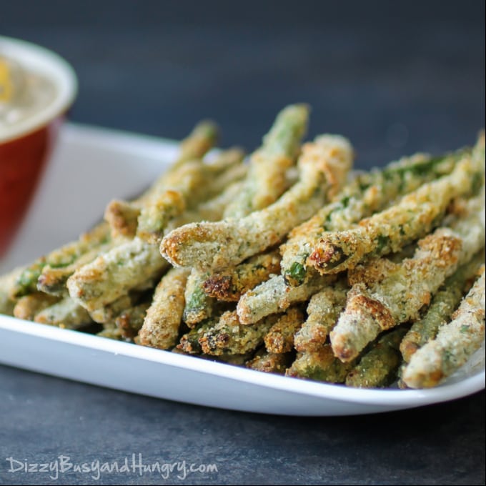 Crispy Baked Green Bean Fries - Best of the Weekend Party Feature for October 12, 2018