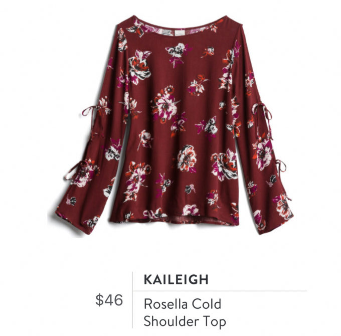 Kaileigh Rosella cold Shoulder Top