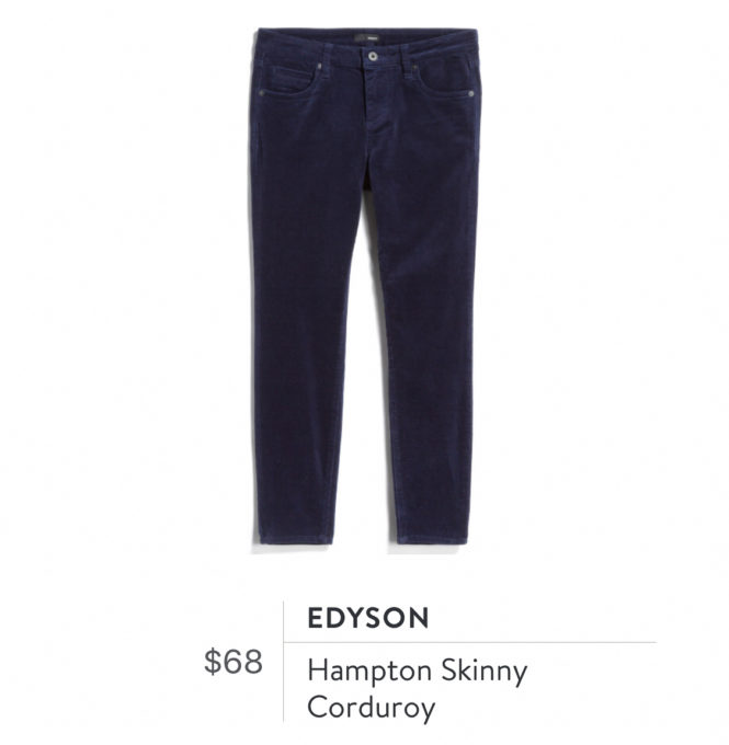 Edyson Hampton Skinny Corduroy