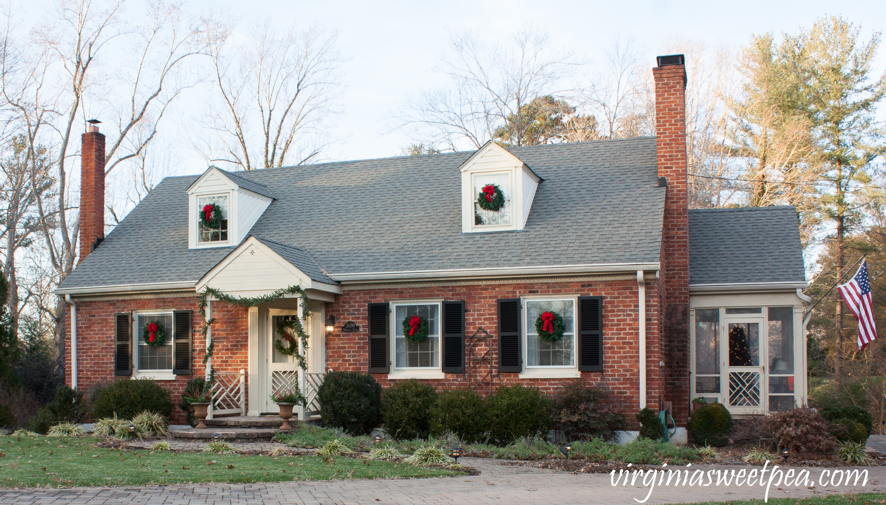 Christmas Front Porch And Holiday Door Decor Sweet Pea