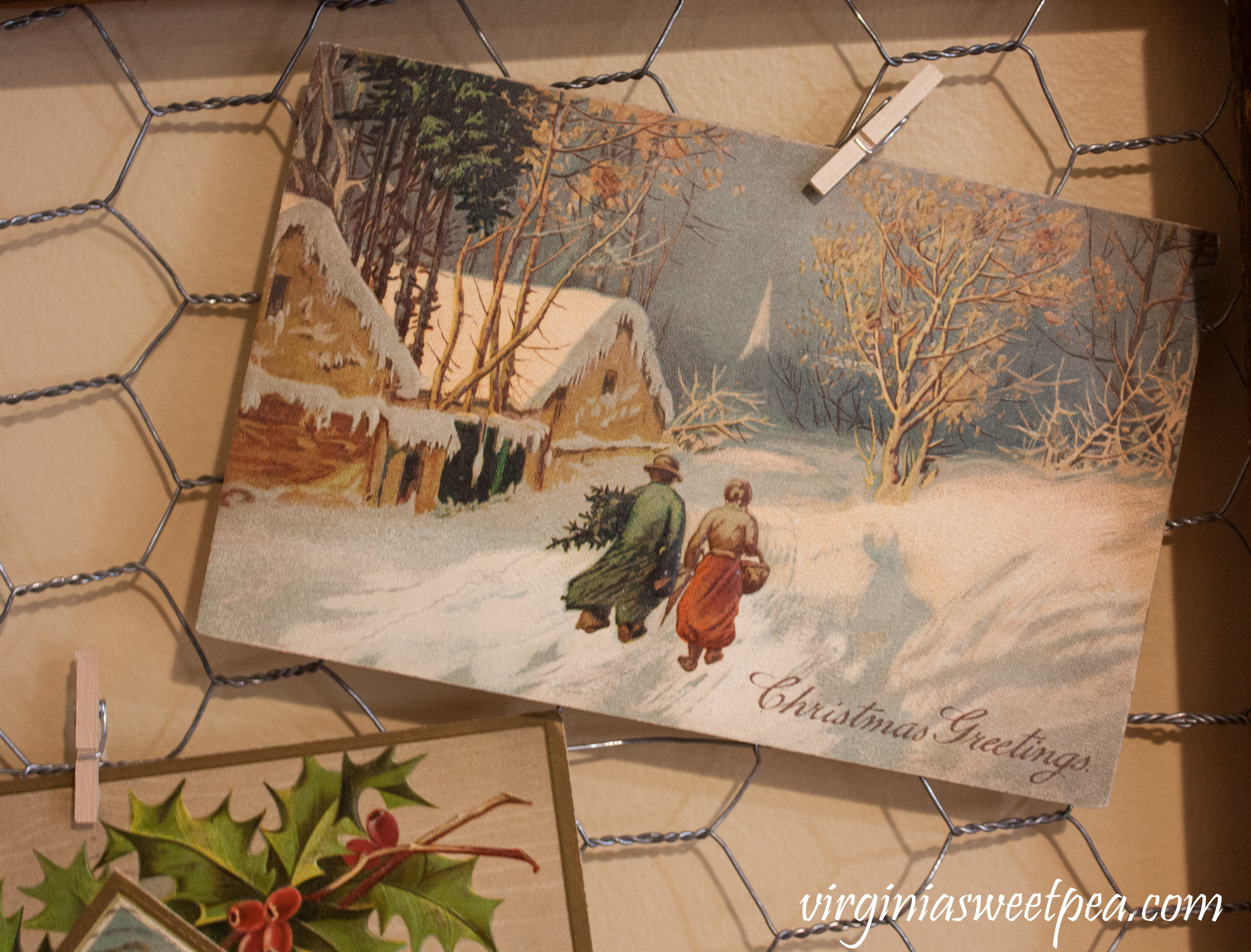  Vintage Christmas Postcard #vintage #vintagepostcard #vintagechristmaspostcard