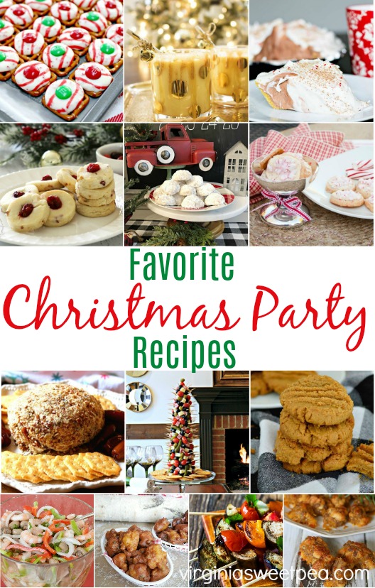 Favorite Christmas Party Recipes - Get recipe ideas to serve at your Christmas parties and gatherings. #christmascookies #appetizers #christmasrecipes
