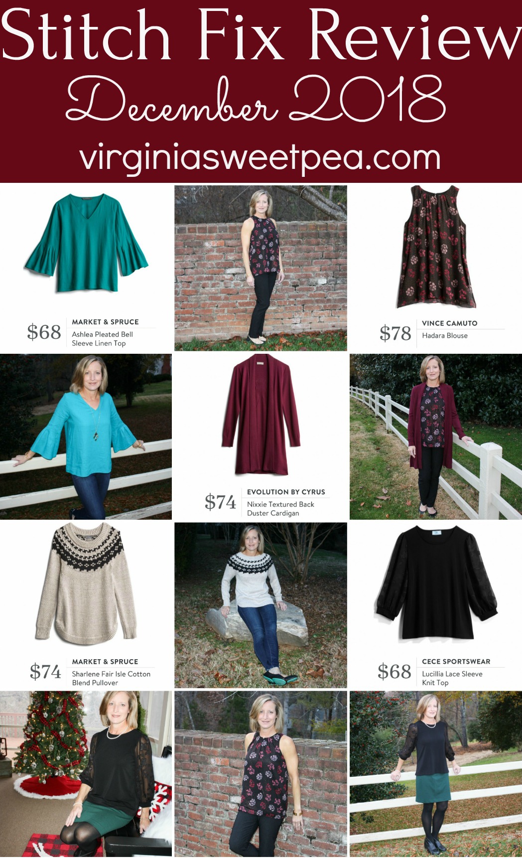 Stitch Fix Review for December 2018 - Fix #64 - See styles for winter and also for holiday wear. #stitchfix #stitchfixreview #decemberstitchfix