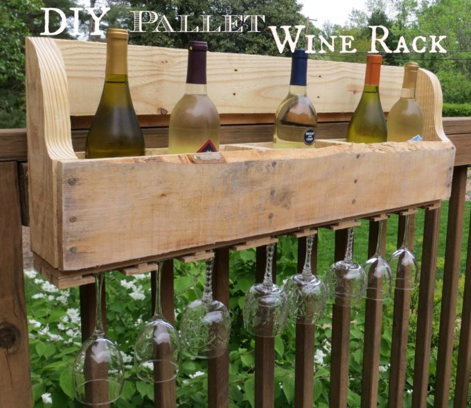 DIY Pallet Wine Rack