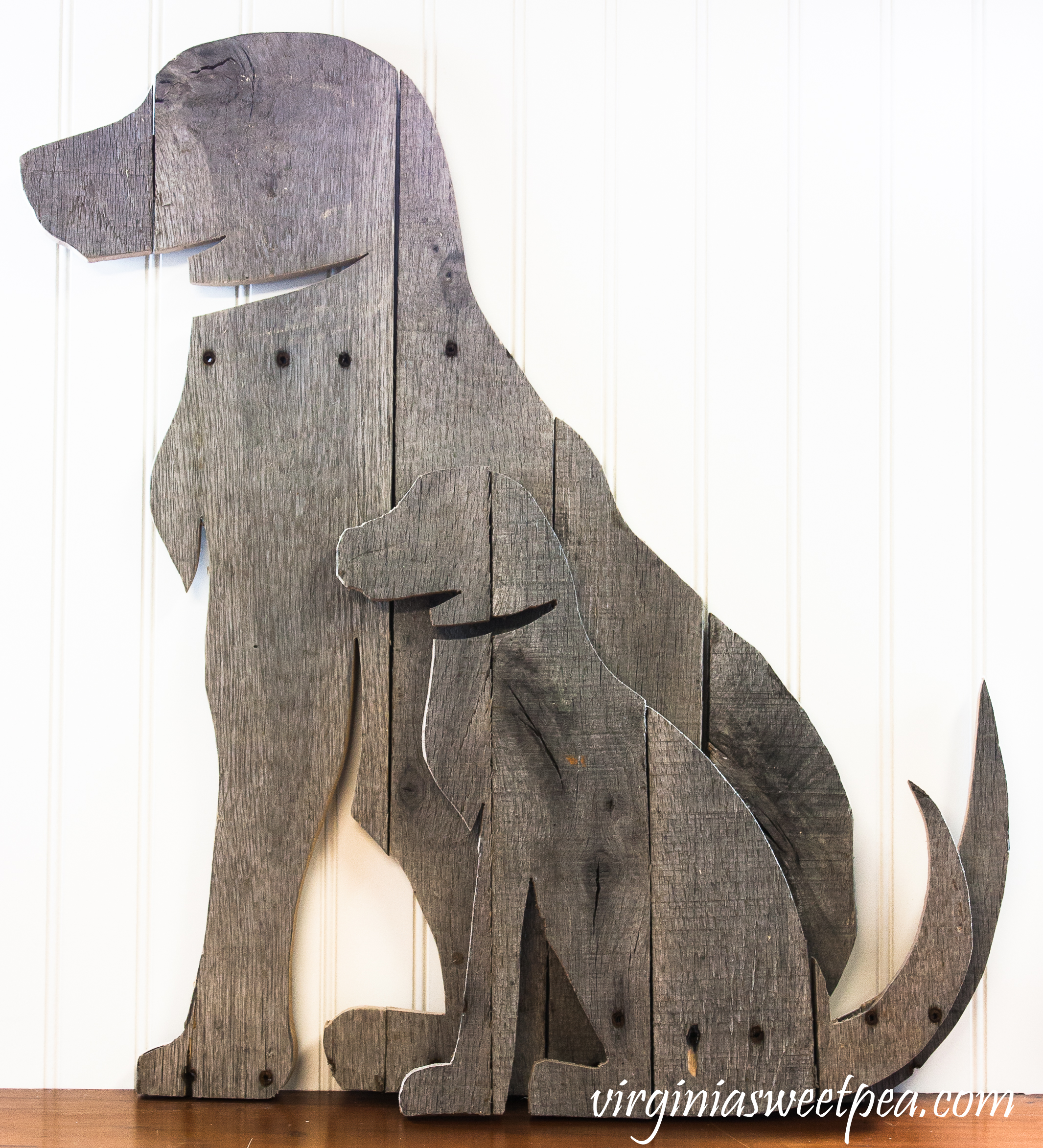  DIY Pallet Wood Dogs in two sizes