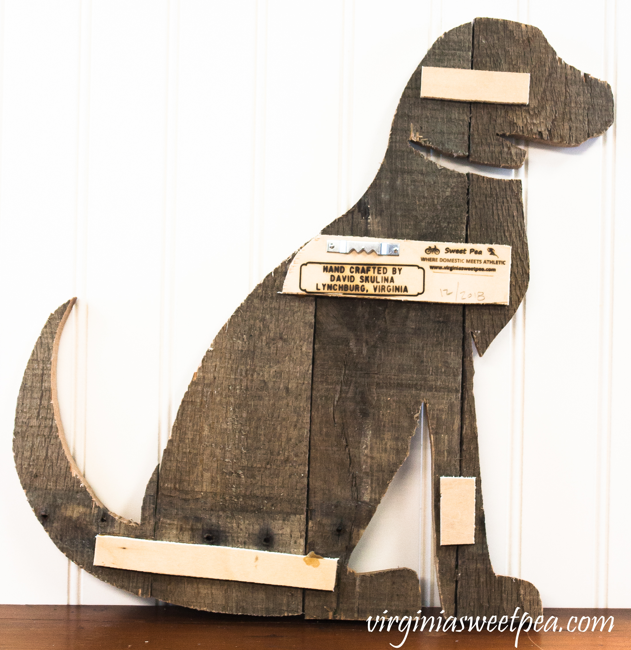 Dog made from pallet wood - Step-by-step tutorial