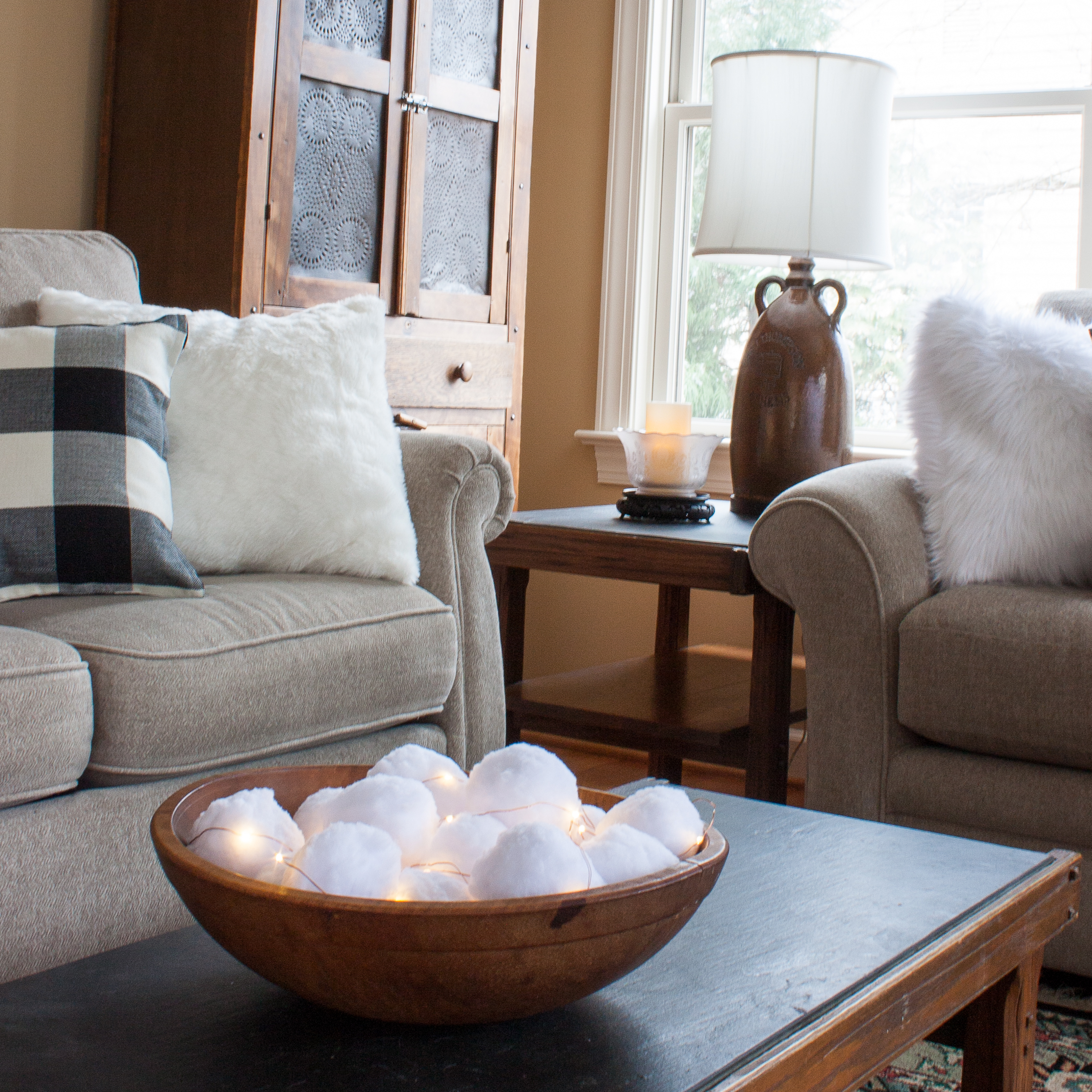 Cozy Winter Family Room