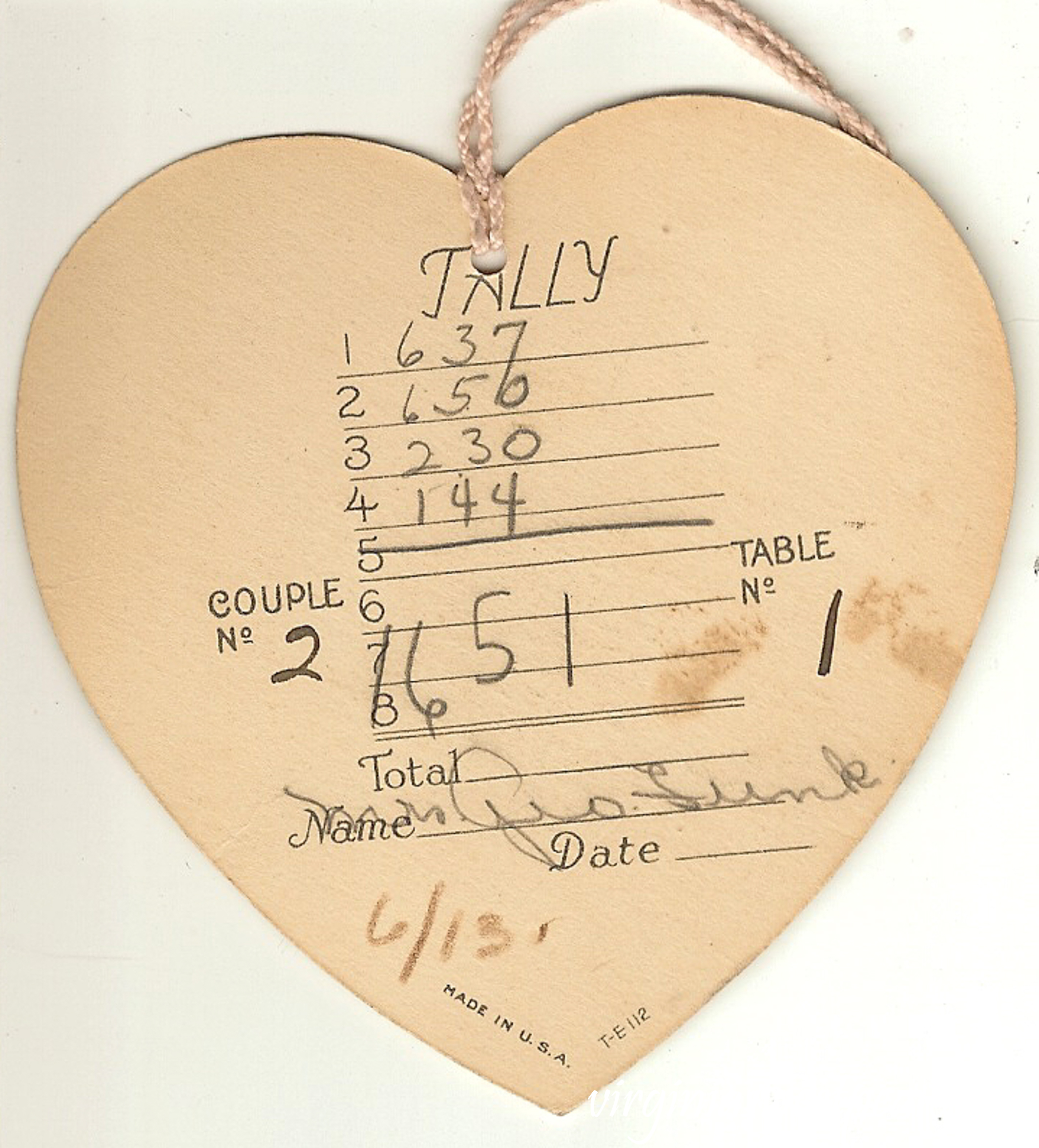 Vintage Bridge Tally Card #vintage #artdeco #bridge #bridgetallycard #vintagebridgetally