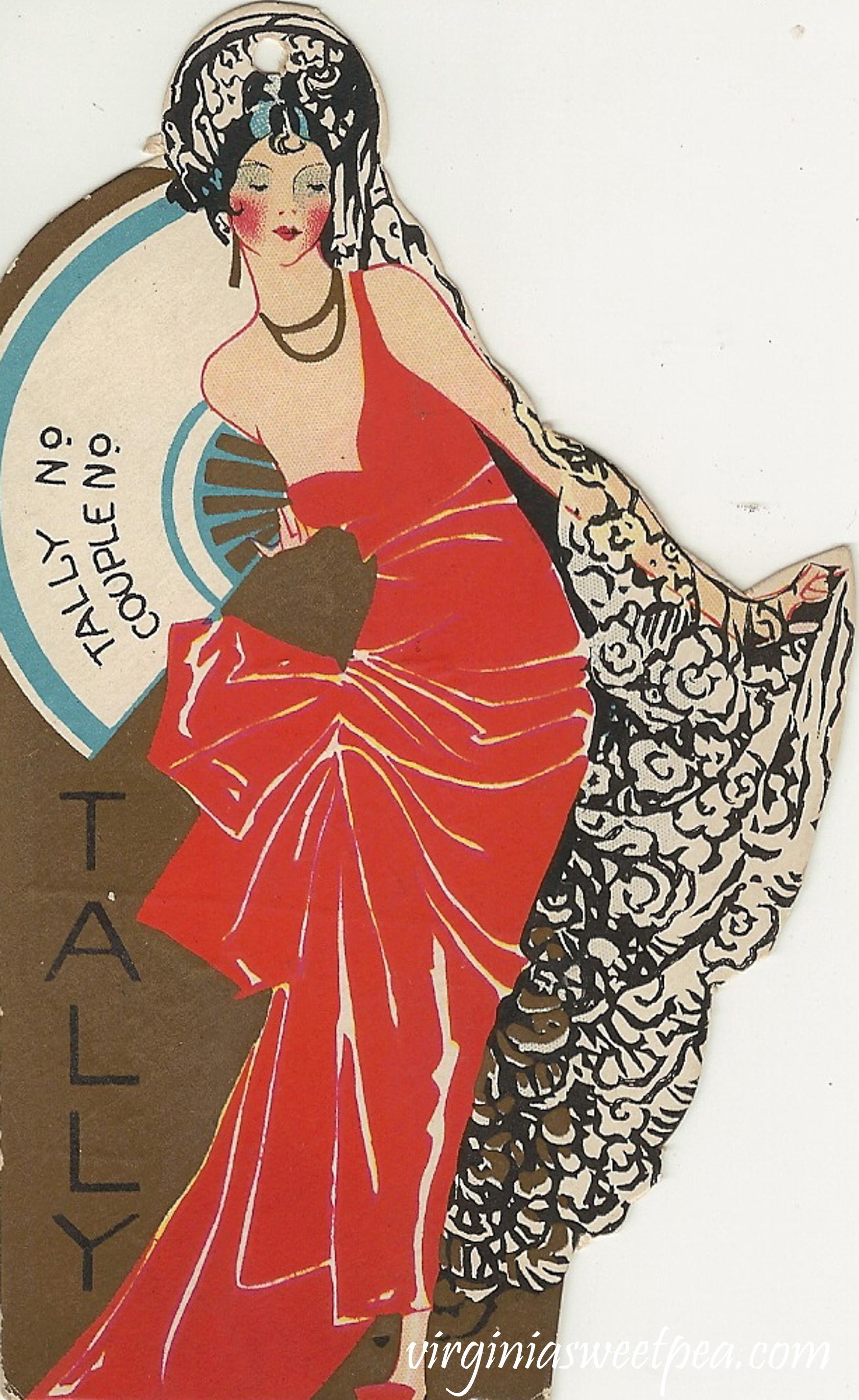 Vintage Bridge Tally Card #vintage #artdeco #bridge #bridgetallycard #vintagebridgetally